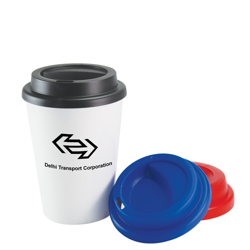 12oz Plastic Double Wall Take Out Coffee Cup *
